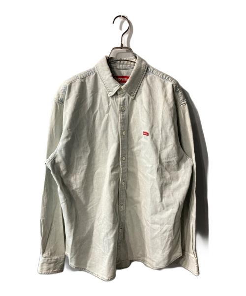 SUPREME（シュプリーム）Supreme (シュプリーム) Small Box Shirt Washed Blue シャツ ブルー サイズ:Sの古着・服飾アイテム