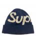 Supreme（シュプリーム）の古着「Big Logo Beanie ニット帽」｜ネイビー
