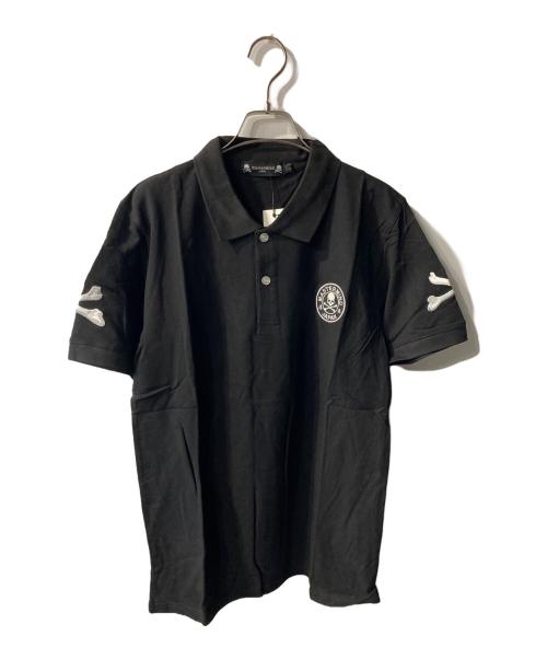 Mastermind JAPAN（マスターマインド ジャパン）Mastermind JAPAN (マスターマインド ジャパン) スカル刺繍ポロシャツ ブラック サイズ:Lの古着・服飾アイテム