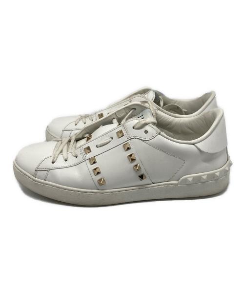 VALENTINO（ヴァレンティノ）VALENTINO (ヴァレンティノ) ロックスタッズローカットスニーカー ホワイト サイズ:42の古着・服飾アイテム