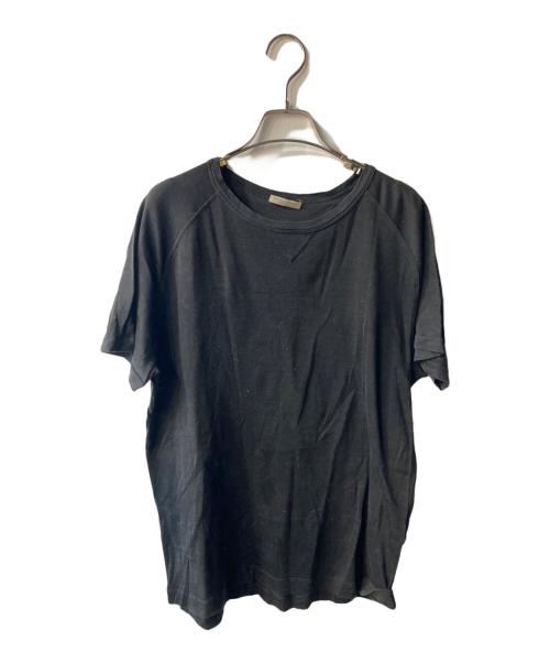 BOTTEGA VENETA（ボッテガベネタ）BOTTEGA VENETA (ボッテガベネタ) ラグランTシャツ ブラック サイズ:52の古着・服飾アイテム