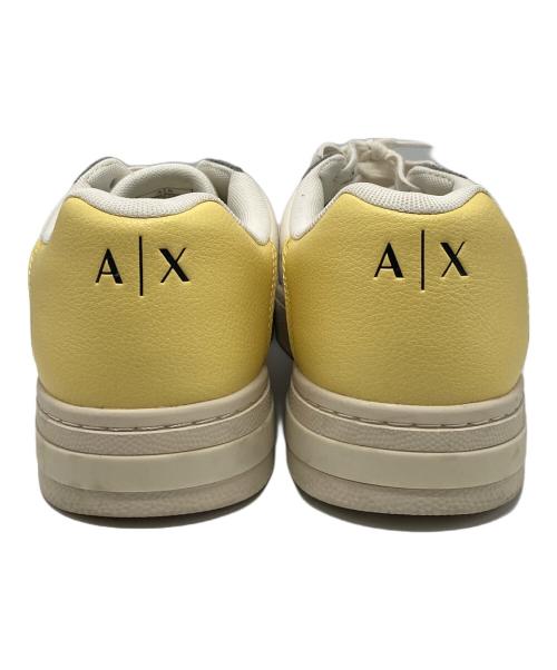 ARMANI EXCHANGE（アルマーニ エクスチェンジ）ARMANI EXCHANGE (アルマーニ エクスチェンジ) AXロゴ レースアップスニーカー ホワイト×グレー サイズ:US 10の古着・服飾アイテム