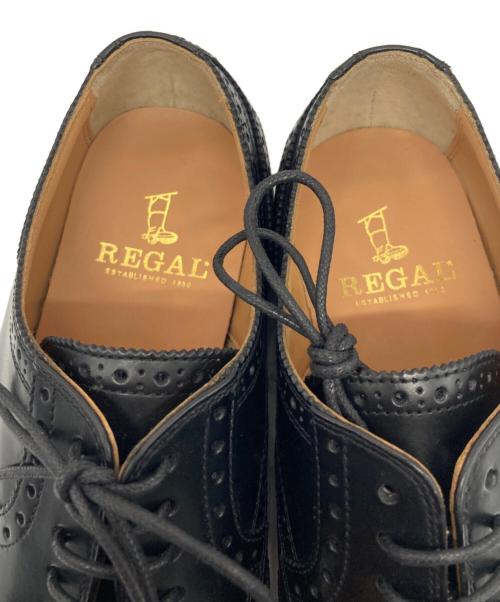 REGAL（リーガル）REGAL (リーガル) ウィングチップシューズ ブラック サイズ:251/2の古着・服飾アイテム