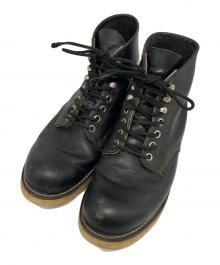 RED WING（レッドウィング）の古着「プレーントゥワークブーツ」｜ブラック