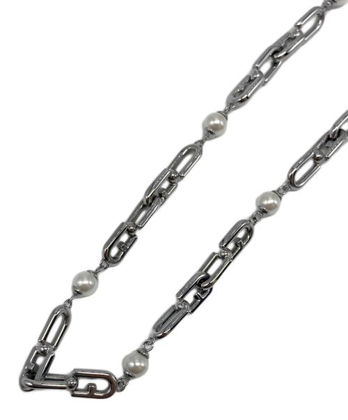 FURLA（フルラ）FURLA (フルラ) チェーン ロゴ ネックレス シルバーカラーの古着・服飾アイテム
