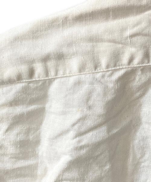 POLO RALPH LAUREN（ポロ・ラルフローレン）POLO RALPH LAUREN (ポロ・ラルフローレン) BLAIRE リネンシャツ ホワイト サイズ:Mの古着・服飾アイテム