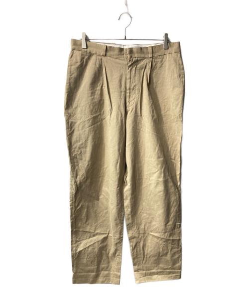 YAECA（ヤエカ）YAECA (ヤエカ) チノタックテーパードパンツ ベージュ サイズ:34の古着・服飾アイテム