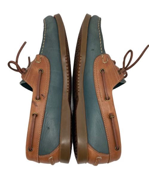 PARABOOT（パラブーツ）PARABOOT (パラブーツ) BARTH デッキシューズ グリーン×ブラウン サイズ:不明の古着・服飾アイテム
