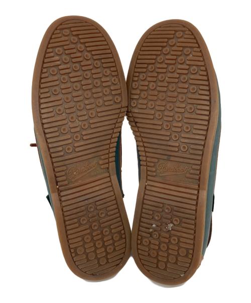 PARABOOT（パラブーツ）PARABOOT (パラブーツ) BARTH デッキシューズ グリーン×ブラウン サイズ:不明の古着・服飾アイテム