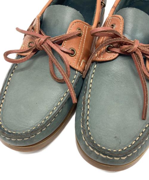 PARABOOT（パラブーツ）PARABOOT (パラブーツ) BARTH デッキシューズ グリーン×ブラウン サイズ:不明の古着・服飾アイテム