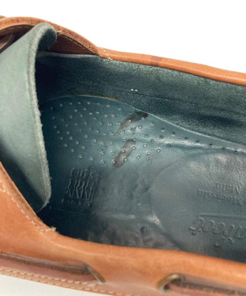PARABOOT（パラブーツ）PARABOOT (パラブーツ) BARTH デッキシューズ グリーン×ブラウン サイズ:不明の古着・服飾アイテム