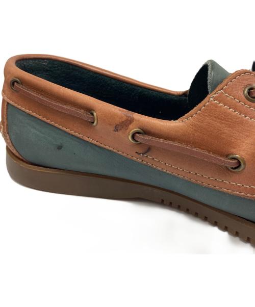 PARABOOT（パラブーツ）PARABOOT (パラブーツ) BARTH デッキシューズ グリーン×ブラウン サイズ:不明の古着・服飾アイテム