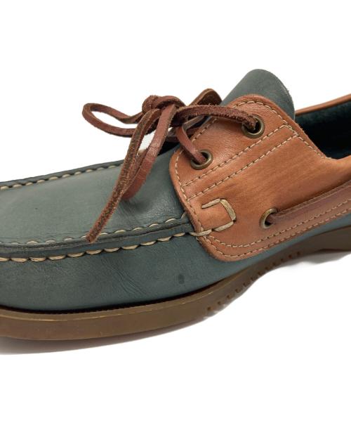 PARABOOT（パラブーツ）PARABOOT (パラブーツ) BARTH デッキシューズ グリーン×ブラウン サイズ:不明の古着・服飾アイテム