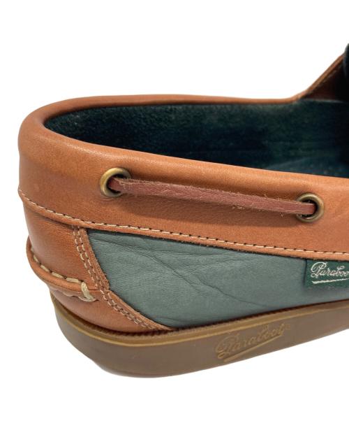 PARABOOT（パラブーツ）PARABOOT (パラブーツ) BARTH デッキシューズ グリーン×ブラウン サイズ:不明の古着・服飾アイテム