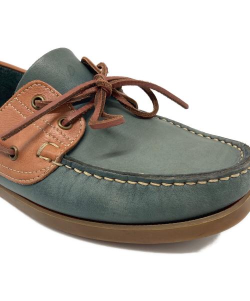 PARABOOT（パラブーツ）PARABOOT (パラブーツ) BARTH デッキシューズ グリーン×ブラウン サイズ:不明の古着・服飾アイテム