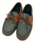PARABOOT（パラブーツ）の古着「BARTH デッキシューズ」｜グリーン×ブラウン