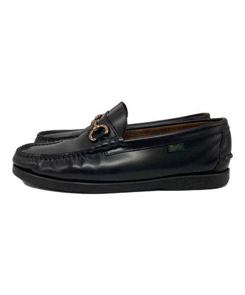 PARABOOT（パラブーツ）PARABOOT (パラブーツ) UNITED ARROWS (ユナイテッドアローズ) CORAUX ビットデッキローファー ブラック サイズ:不明の古着・服飾アイテム