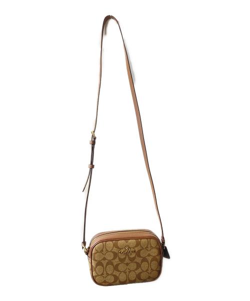 COACH（コーチ）COACH (コーチ) ミニ ジェイミー カメラ バッグ シグネチャー キャンバス ブラウンの古着・服飾アイテム
