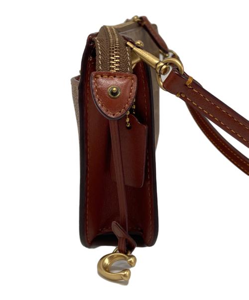COACH（コーチ）COACH (コーチ) ノア ポップアップ メッセンジャー シグネチャー キャンバス ブラウンの古着・服飾アイテム