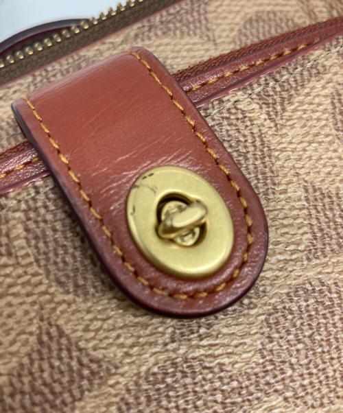 COACH（コーチ）COACH (コーチ) ノア ポップアップ メッセンジャー シグネチャー キャンバス ブラウンの古着・服飾アイテム