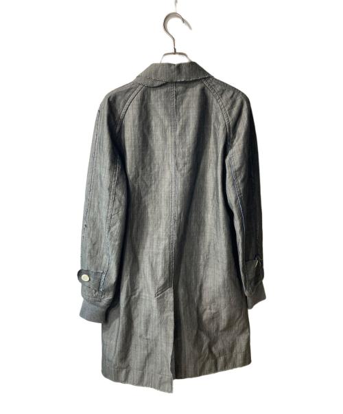 sacai（サカイ）sacai (サカイ) カットオフステンカラーコート グレー×ブルー サイズ:1の古着・服飾アイテム