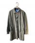 sacai（サカイ）の古着「カットオフステンカラーコート」｜グレー×ブルー