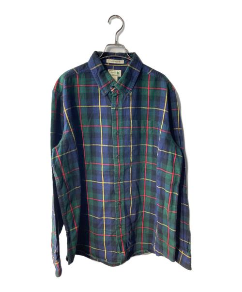 L.L.Bean（エルエルビーン）L.L.Bean (エルエルビーン) ボタンダウン フランネルシャツ グリーン サイズ:Lの古着・服飾アイテム