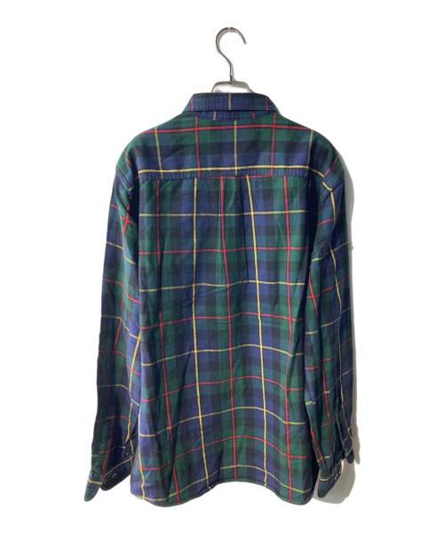 L.L.Bean（エルエルビーン）L.L.Bean (エルエルビーン) ボタンダウン フランネルシャツ グリーン サイズ:Lの古着・服飾アイテム