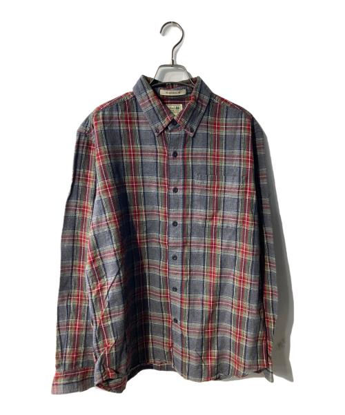 L.L.Bean（エルエルビーン）L.L.Bean (エルエルビーン) ボタンダウン フランネルシャツ グレー サイズ:Mの古着・服飾アイテム
