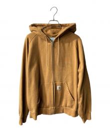 Carhartt WIP（カーハート ワーク イン プログレス）の古着「ジップパーカー」｜ブラウン