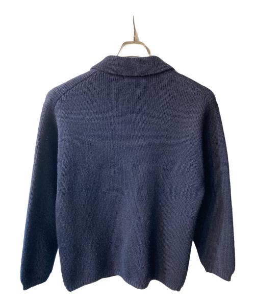 HIGH!STANDARD（ハイスタンダード）HIGH!STANDARD (ハイスタンダード) ダブルブレストニットジャケット ネイビー サイズ:2の古着・服飾アイテム