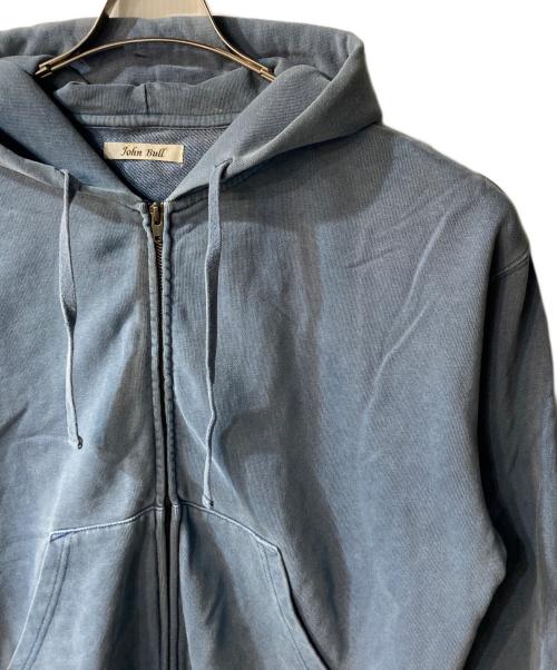 JOHNBULL（ジョンブル）Johnbull (ジョンブル) フェードジップパーカー ブルー サイズ:Mの古着・服飾アイテム