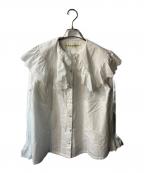 THE SHINZONEザ シンゾーン）の古着「コットン レースカラー ブラウス/LACE COLLAR BLOUSE」｜ホワイト