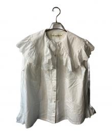 THE SHINZONE（ザ シンゾーン）の古着「コットン レースカラー ブラウス/LACE COLLAR BLOUSE」｜ホワイト