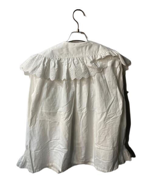 THE SHINZONE（ザ シンゾーン）THE SHINZONE (ザ シンゾーン) コットン レースカラー ブラウス/LACE COLLAR BLOUSE ホワイト サイズ:FOの古着・服飾アイテム