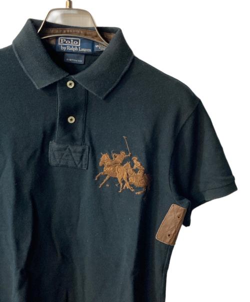 POLO RALPH LAUREN（ポロ・ラルフローレン）POLO RALPH LAUREN (ポロ・ラルフローレン) トリプルポニー ポロシャツ ブラック サイズ:Sの古着・服飾アイテム