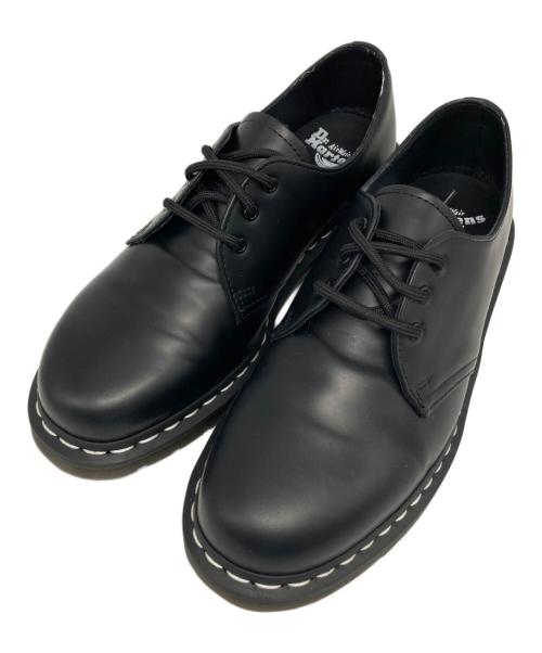 Dr.Martens（ドクターマーチン）Dr.Martens (ドクターマーチン) 1461 ホワイトステッチ 3ホールシューズ ブラック サイズ:US10の古着・服飾アイテム