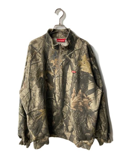 SUPREME（シュプリーム）Supreme (シュプリーム) 25SS Small Box Half Zip Pullover スウェット カーキ サイズ:XLの古着・服飾アイテム
