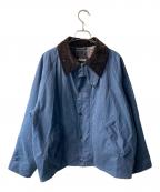 Barbourバブアー）の古着「Transport Wax Short Jacket オイルドジャケット」｜ネイビー