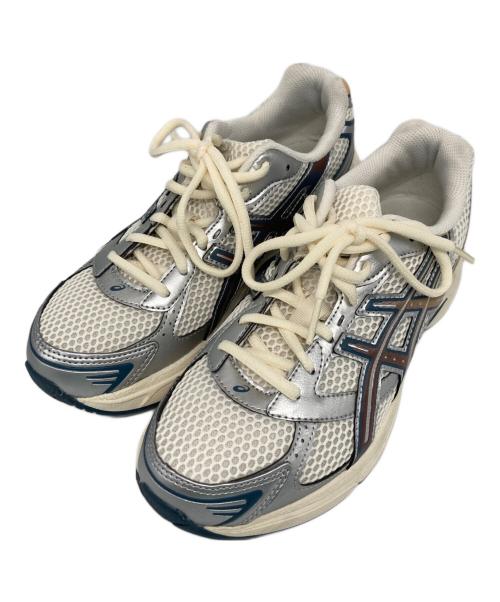 asics（アシックス）asics (アシックス) GEL-1130 ローカットスニーカー ホワイト×ネイビー サイズ:24.5cmの古着・服飾アイテム