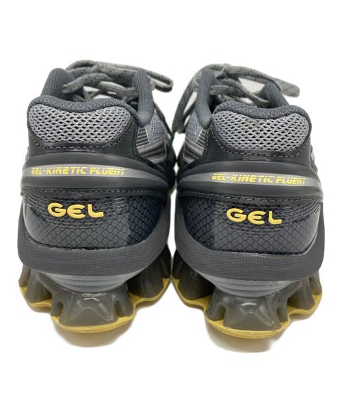 asics（アシックス）asics (アシックス) GEL-KINETIC FLUENT ローカットスニーカー グレー サイズ:24.5cmの古着・服飾アイテム