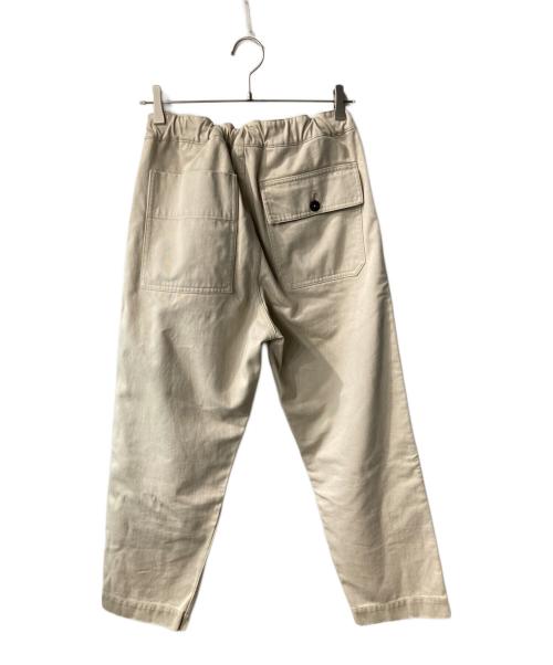 MHL（マーガレットハウエル）MHL (マーガレットハウエル) ORGANIC COTTON SATEEN TROUSERS チノトラウザー ベージュの古着・服飾アイテム