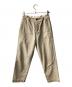 MHL（マーガレットハウエル）の古着「ORGANIC COTTON SATEEN TROUSERS チノトラウザー」｜ベージュ