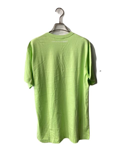 COMME des GARCONS SHIRT（コムデギャルソンシャツ）COMME des GARCONS SHIRT (コムデギャルソンシャツ) バックネック ロゴ バインダーネック Tシャツ グリーン サイズ:Lの古着・服飾アイテム