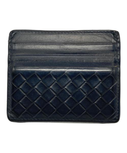 BOTTEGA VENETA（ボッテガベネタ）BOTTEGA VENETA (ボッテガベネタ) イントレチャートレザーカードケース ブラックの古着・服飾アイテム