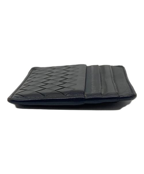 BOTTEGA VENETA（ボッテガベネタ）BOTTEGA VENETA (ボッテガベネタ) イントレチャートレザーカードケース ブラックの古着・服飾アイテム