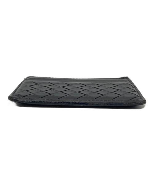 BOTTEGA VENETA（ボッテガベネタ）BOTTEGA VENETA (ボッテガベネタ) イントレチャートレザーカードケース ブラックの古着・服飾アイテム