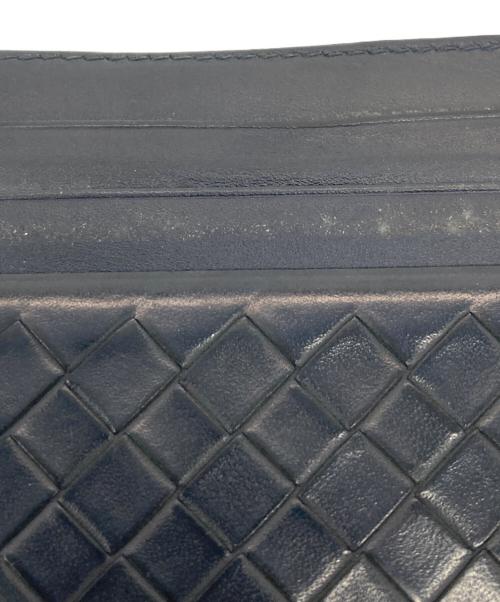 BOTTEGA VENETA（ボッテガベネタ）BOTTEGA VENETA (ボッテガベネタ) イントレチャートレザーカードケース ブラックの古着・服飾アイテム