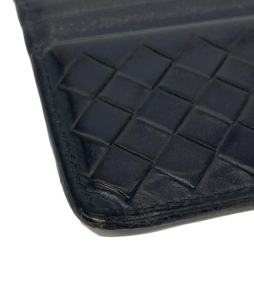 BOTTEGA VENETA（ボッテガベネタ）BOTTEGA VENETA (ボッテガベネタ) イントレチャートレザーカードケース ブラックの古着・服飾アイテム