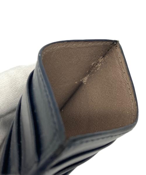 BOTTEGA VENETA（ボッテガベネタ）BOTTEGA VENETA (ボッテガベネタ) イントレチャートレザーカードケース ブラックの古着・服飾アイテム